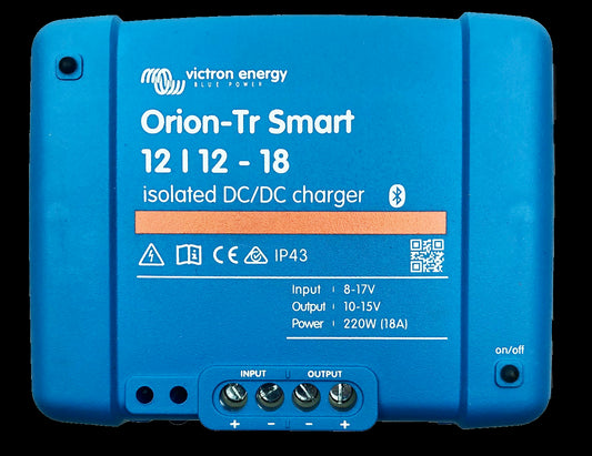 VICTRON Orion TR Smart DC-DC Laddare 12>12V 18A (Galvaniskt isolerad)