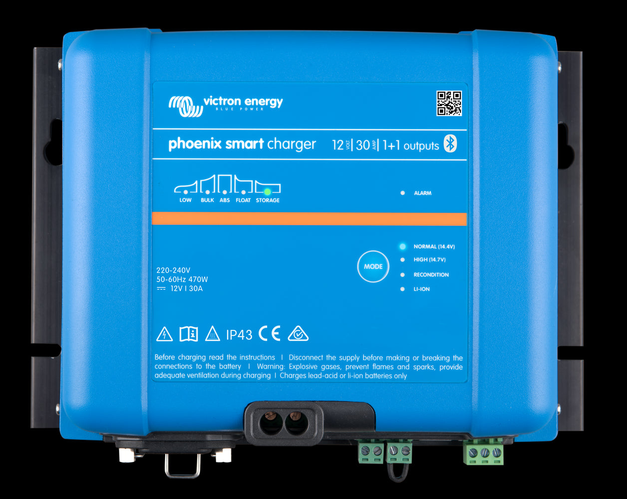 VICTRON Phoenix Smart IP43 Batterilader 12V 30A 1+1 kanaler