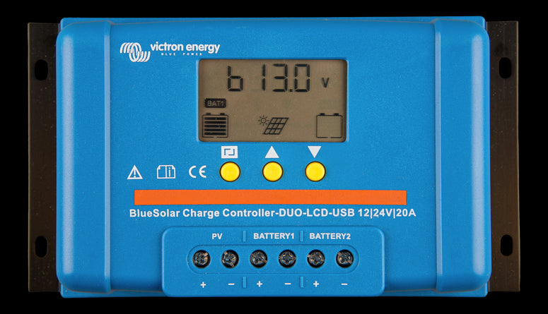 VICTRON BlueSolar PWM DUO-LCD&USB 12/24V-20A