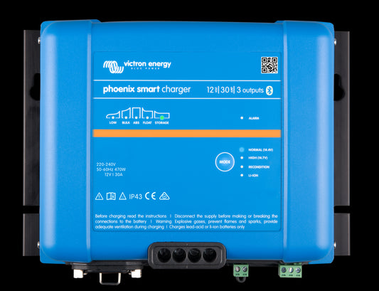 VICTRON Phoenix Smart IP43 Batterilader 12V 30A 3-kanaler