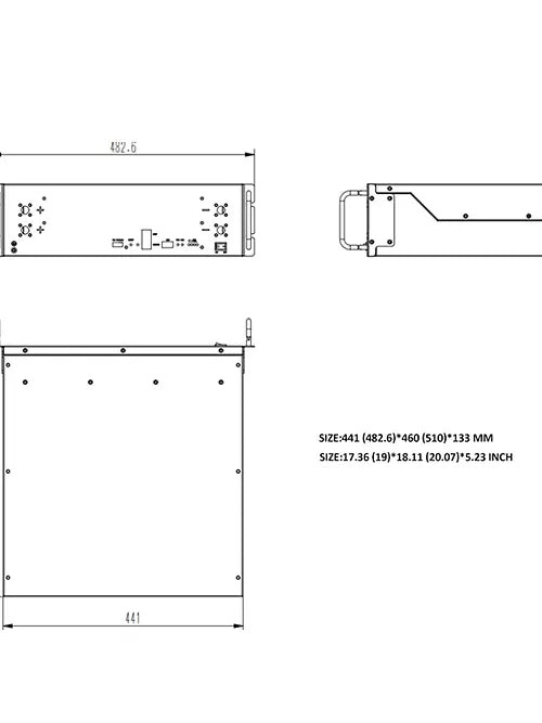 RUiXU Lithium Rack ink 51,2KWH 48V