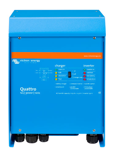 VICTRON Quattro 12/3000/120-50/50 Kombinert Batterilader og Inverter