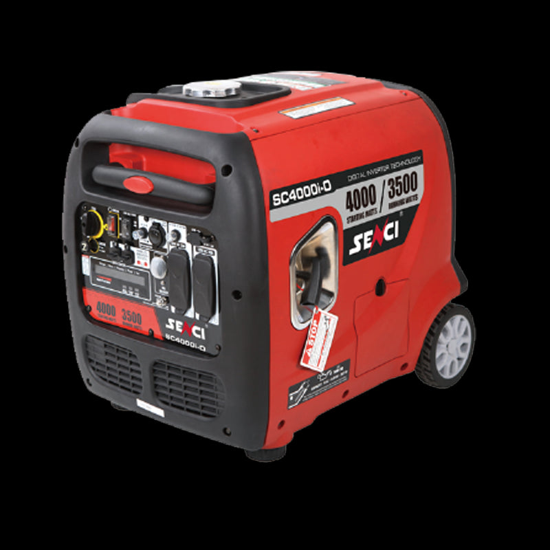 SENCI SC4000iE-O Inverter Aggregat - Bensin - Max 3800W - ATS - Elektrisk start