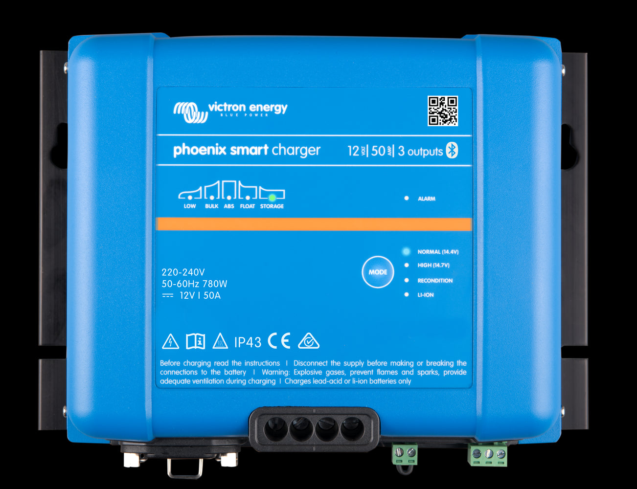 VICTRON Phoenix Smart IP43 Batterilader 12V 50A 3-kanaler