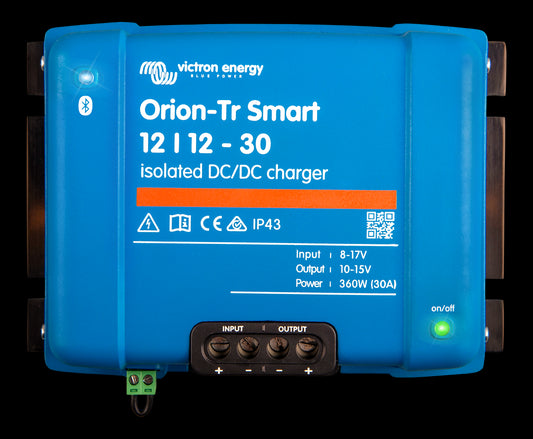 VICTRON Orion TR Smart DC-DC Laddare 12>12V 30A (Galvaniskt isolerad)