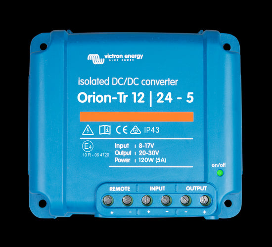 VICTRON Orion TR Omformer DC-DC 12>24V 5A (Galvanisk isolert)